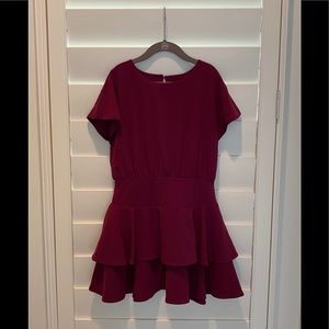 Habitual Girl Gracie Crepe Flounce Dress